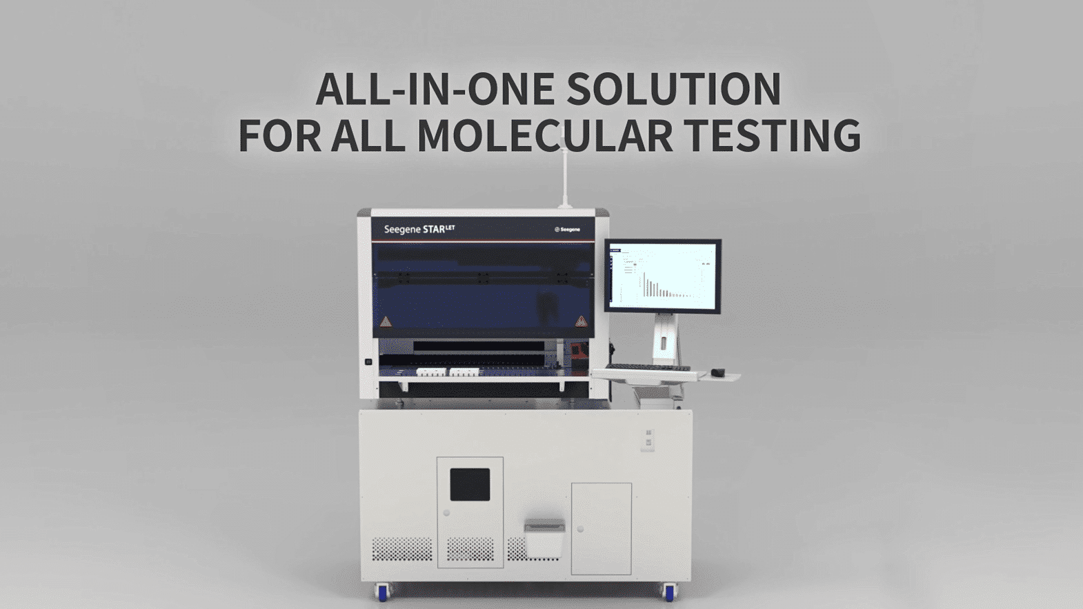 Image shows Seegene's STARlet AIOS All in one solution for molecular testing for laboratories